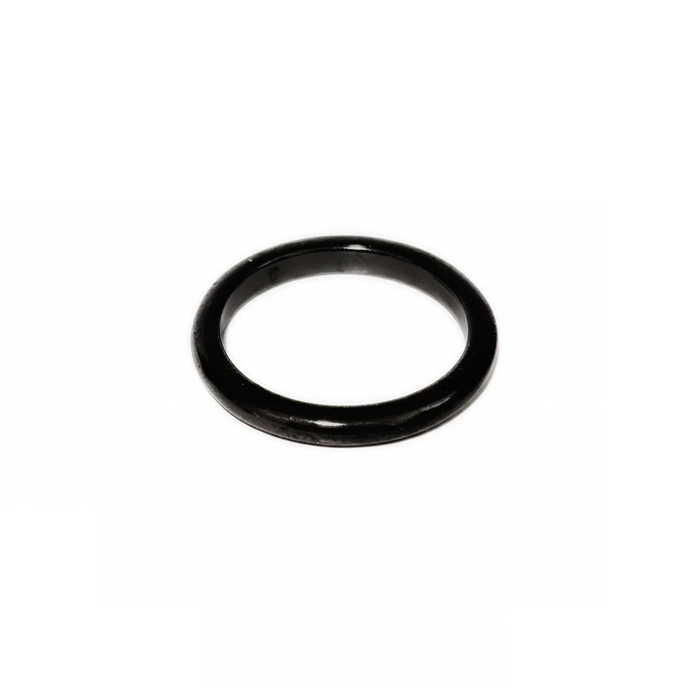 NEW - Sam Edelman Sleek Polished Gunmetal Minimalist Unisex Band Ring - Size 8